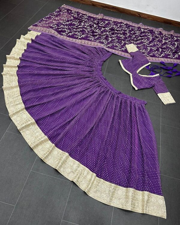 Trending Purple Color Lehenga Choli For Wedding - Image 6
