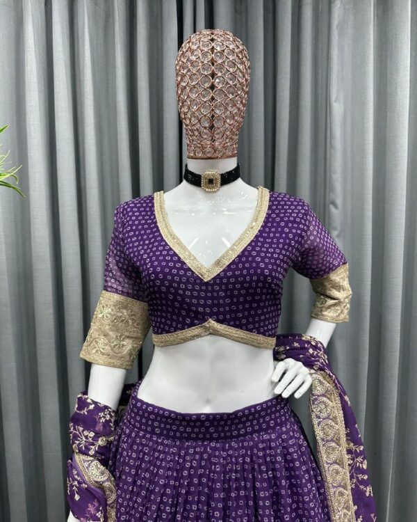 Trending Purple Color Lehenga Choli For Wedding - Image 8