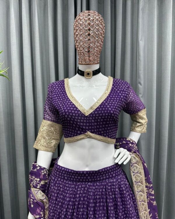 Trending Purple Color Lehenga Choli For Wedding - Image 11