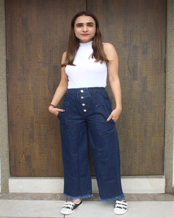 4 BUTTON PLAZO JeANS - Image 4