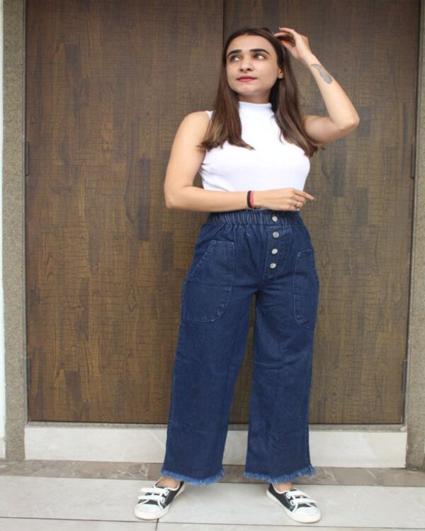 4 BUTTON PLAZO JeANS - Image 6